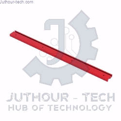 Machifit 600mm Red Aluminum Alloy T-track Woodworking 45x12.8mm T-slot Miter Track