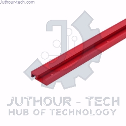 Machifit 600mm Red Aluminum Alloy T-track Woodworking 45x12.8mm T-slot Miter Track