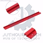 Machifit 600mm Red Aluminum Alloy T-track Woodworking 45x12.8mm T-slot Miter Track