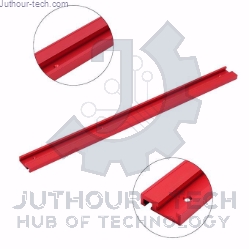 Machifit 600mm Red Aluminum Alloy T-track Woodworking 45x12.8mm T-slot Miter Track