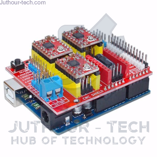 ARDUINO UNO R3 With 4pcs A4988 Driver With CNC Shield V3