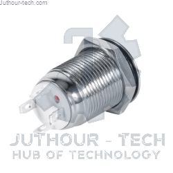 Waterproof Self-locking 12mm LED On/Off Push Button Switch + Metal Button Head
