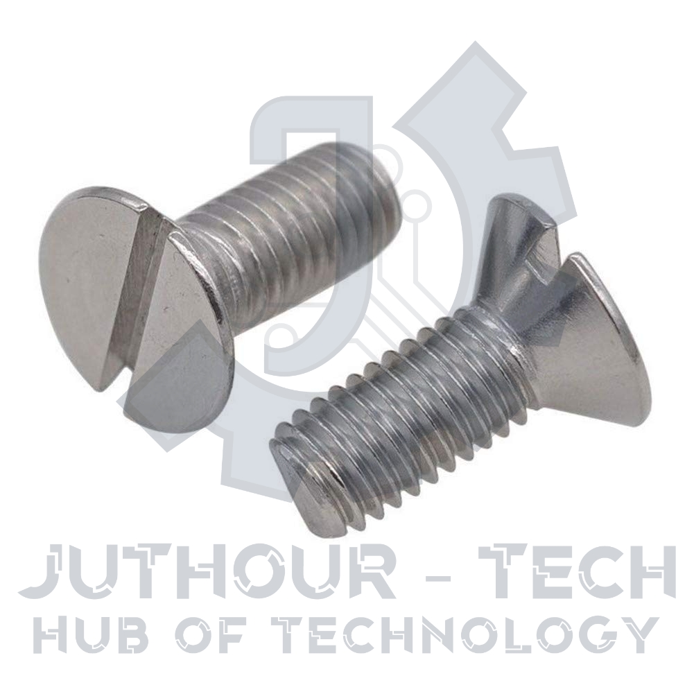 JuthourTech M2x8 Slotted Countersunk Machine Screw Pack 200
