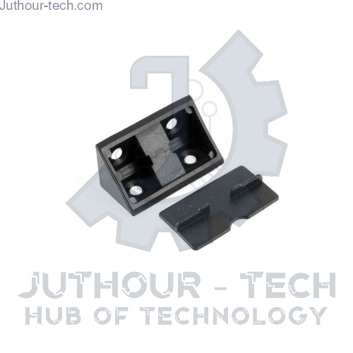 10 Plastic Corner Angle Brackets 90 Degree With Cover	