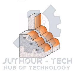 Router Drill Bit D: 35mm H: 16mm Shank: 12	