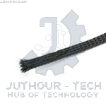 1 Meter Black Braided Cable Sleeve 1.2 CM
