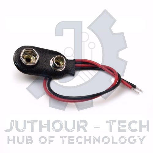 9V battery snap power cable	