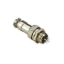 GX16- 4 Pole Metal Male Female Panel Connector Side	