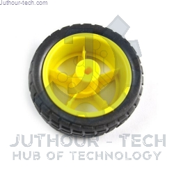 Small Smart Car Model Plastic Robot Tire Wheel (66mm)