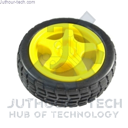 Small Smart Car Model Plastic Robot Tire Wheel (66mm)
