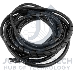 Spiral Wrapping Bundle Cable Ties - 10 Meters 10mm Black