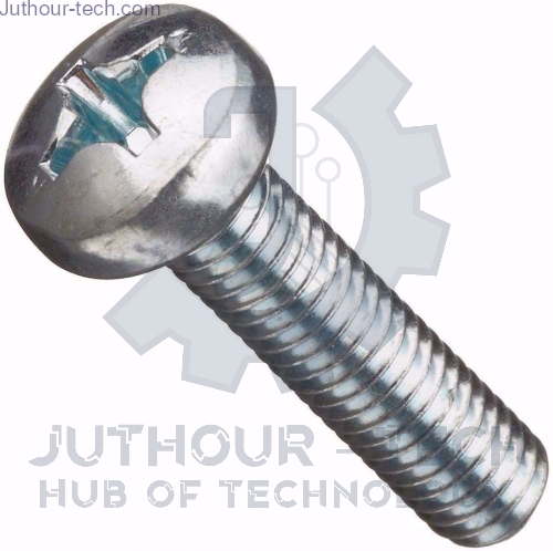 M2.5x18mm Phillips Steel Machine Screw Pan Head - Pack 100	