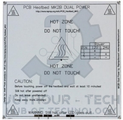 3D PCB Mk2b 12,24 Volt Thermal Printer Bed (21.4)