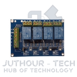 4 Output Relay Module Work on 5V - 12V & 24V