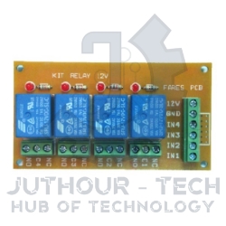 4 Output Relay Module Work on 3V - 12V