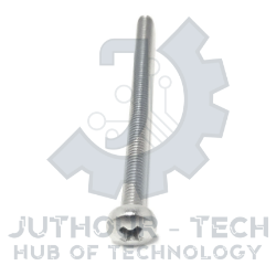 M3x40mm Phillips Steel Machine Screw Pan Head - Pack 25