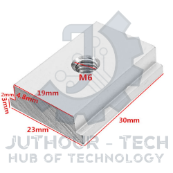 M6 T-Track Sliding Nut With Slot Fastener 6mm