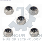 Nylock Insert Hex Locknut - M10 (10 Pack) 