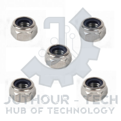 Nylock Insert Hex Locknut - M10 (10 Pack) 