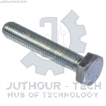 M8x50mm Hexagonal Steel Machine Screw - Pack 20Hexagonal Steel Machine Screw - Pack 20