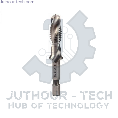  Hex HSS High Speed Steel Thread Spiral Screw M10 Metric Composite Tap Drill Bit Tap