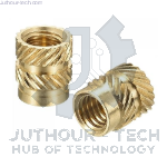 M3*5*4.5 - Brass Cylinder Knurled Round Molded-in Insert Embedded Nuts - pack of (5)