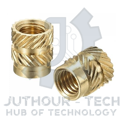 M3*6*5 - Brass Cylinder Knurled Round Molded-in Insert Embedded Nuts - pack of (5)