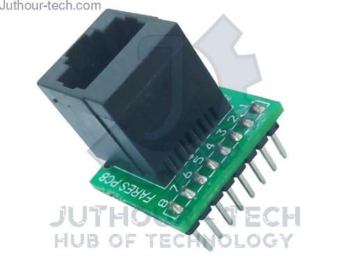 Picture of RJ45 to Pin Header (Vertical Plugging)