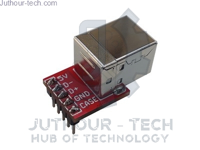 Picture of USB Type B Female to Pin Header