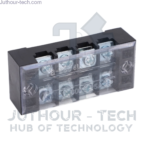 Picture of TB-2504 Fixed Barrier Terminal Block (25A-800V) 4pin