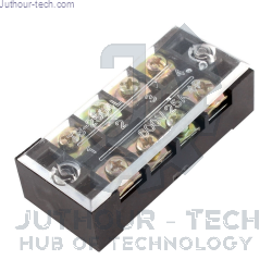 Picture of TB-2504 Fixed Barrier Terminal Block (25A-600V) 4pin