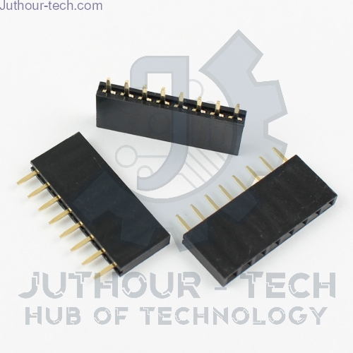 Picture of Pin Header Female 1x8 Straight Connector 2.54mm pitch
