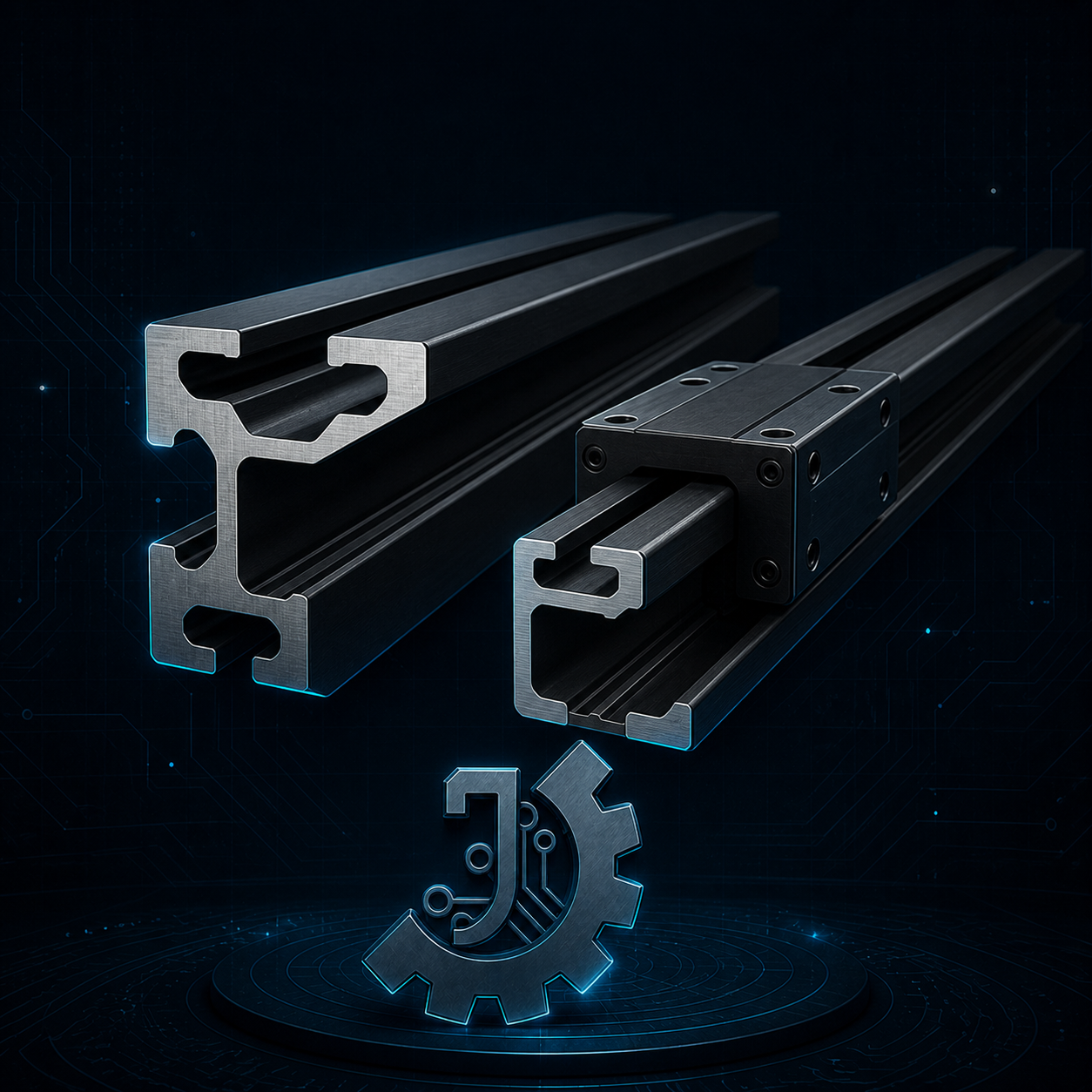 صورة لقسم قضبان الحركة الخطية C-Beam®