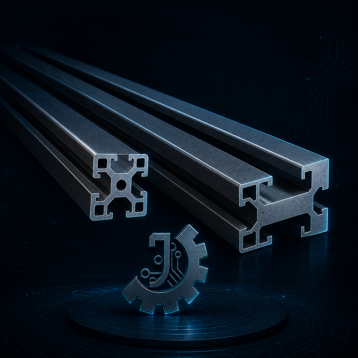 صورة لقسم قطاعات ألومنيوم T-Slot®