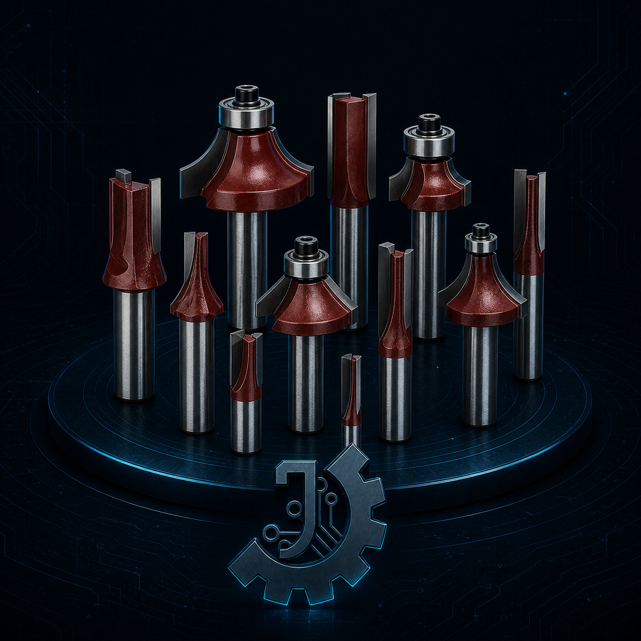 صورة لقسم بنط راوتر لقطع الخشب
