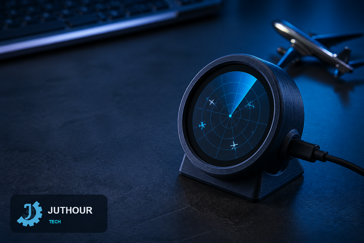 تقديم جهاز USB-C Deskradar: متتبع رحلات طيران مدمج