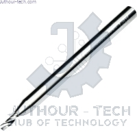 End mill 1 flute2x8x38.5X3.175 acrylic Shank:3.175