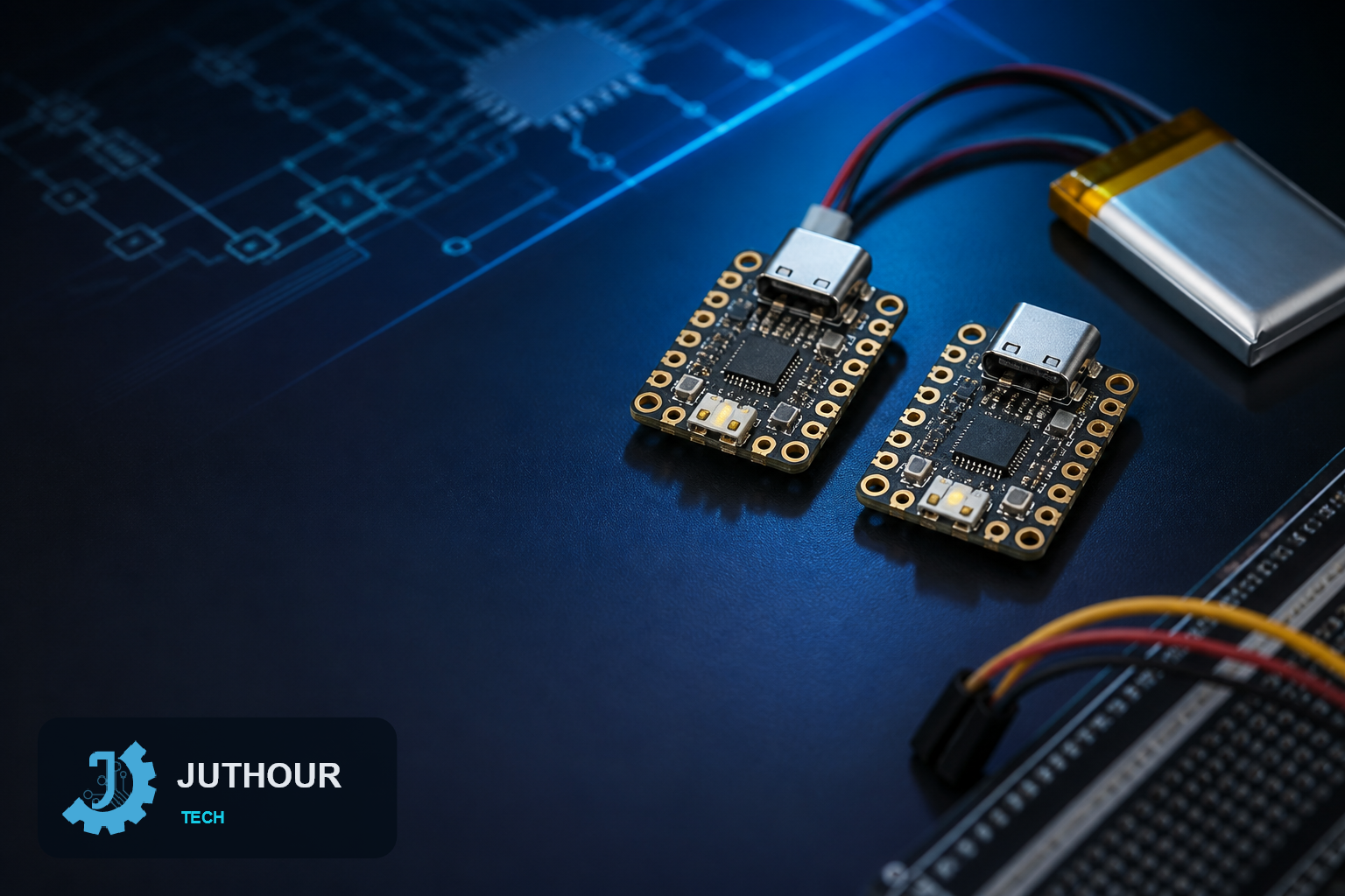 XIAO SAMD21 Plus and RP2350 Plus USB-C Boards Enhanced with Extra GPIOs and Battery Management