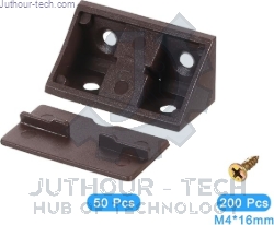 10 Plastic corner 90 Degree (Dark Brown)